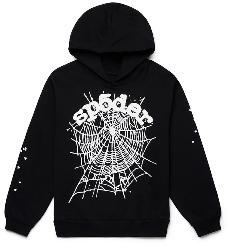 Sp5der Worldwide OG Web Black Hoodie
