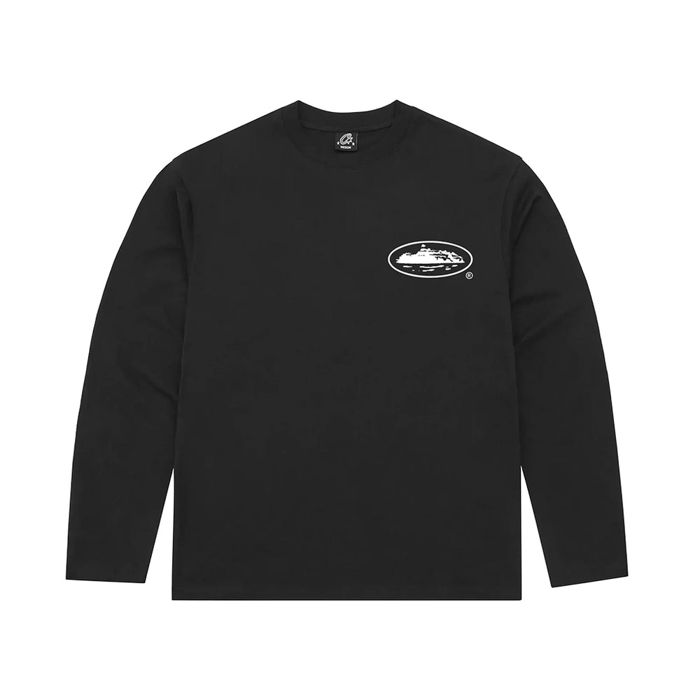 Corteiz OG Island Longsleeve Tee Black